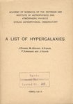 A List of Hypergalaxies