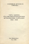 Tartu Ülikooli põllumajandusteaduskonna metsaosakonna üliõpilased (1920-1944)