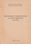 Bioloogiline produktiivsus ja seda määravad tegurid