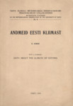 Andmeid Eesti kliimast