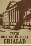 Tartu Riikliku Ülikooli erialad