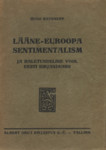 Lääne-Euroopa sentimentalism ja haletundeline vool Eesti kirjanduses