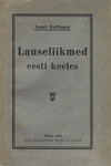 Lauseliikmed eesti keeles