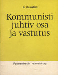 Kommunisti juhtiv osa ja vastutus