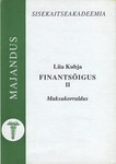 Finantsõigus (2. osa)