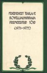 Friedebert Tuglase novelliauhinnaga premeeritud töid (1971-1975)