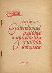 Täiendavaid peatükke majandusliku analüüsi kursusele