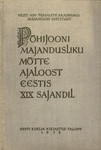 Põhijooni majandusliku mõtte ajaloost Eestis XIX sajandil