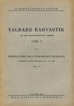 Valdade rahvastik. Population des communes rurales