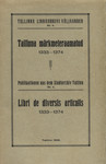 Tallinna märkmeteraamatud. Libri de diversis articulis