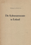 Die Kulturautonomie in Estland