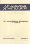 Dokumentation Ostmitteleuropa, August 1990, Jahrgang 16 (40), Heft 3/4