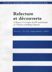 Relecture et découverte