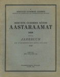 Sisevete uurimise büroo aastaraamat. Jahrbuch des Hydrometrischen Büros Estlands