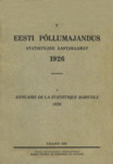 Eesti põllumajandus 1926 (5. osa)