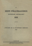 Eesti põllumajandus 1931 (10. osa)