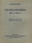 Väliskaubandus 1921 ja 1922 a. Commerce extérieur de l'Estonie en 1921 et 1922