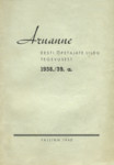 1938./39. tegevusaasta aruanne