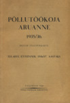 Põllutöökoja aruanne 1935/36