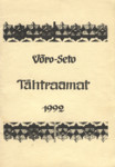 Võro-Seto tähtraamat ehk kallendri 1992. aastaga pääle