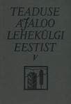 Teaduse ajaloo lehekülgi Eestist (5. osa)