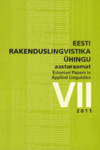 Eesti Rakenduslingvistika Ühingu aastaraamat. Estonian Papers in Applied Linguistics (7. osa)