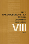 Eesti rakenduslingvistika ühingu aastaraamat. Estonian Papers in Applied Linguistics (8. osa)