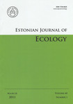 Estonian Journal of Ecology. Volume 60. 2011/1
