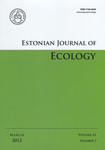 Estonian Journal of Ecology. Volume 61. 2012/1