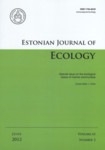 Estonian Journal of Ecology. Volume 61. 2012/2