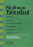 Riigikogu Toimetised (26. osa)