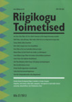 Riigikogu Toimetised (27. osa)