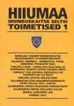 Hiiumaa Muinsuskaitse Seltsi Toimetised (1. osa)