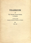 Yearbook of The Estonian Learned Society in America. Annales Societatis Litterarum Estonicae in America (4. osa)