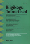 Riigikogu Toimetised (21. osa)
