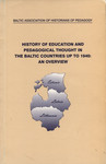History of education and pedagogical thought in the Baltic countries up to 1940