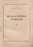 Mullatööde tabelid
