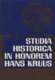 Studia Historica in honorem Hans Kruus 