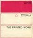  Lenin. Estonia. The printed word 