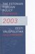  Eesti välispoliitika aastaraamat 2003. The Estonian Foreign Policy Yearbook 2003 