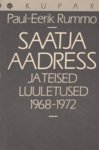 Saatja aadress ja teised luuletused 1968-1972