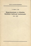 Eksperimentaalse ja Kliinilise Meditsiini Instituudi teaduskaader 1947-1987