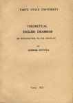 Theoretical English grammar