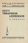 Eesti tänapäeva lüürikuid