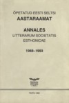 Õpetatud Eesti Seltsi aastaraamat. Annales Litterarum Societatis Esthonicae
